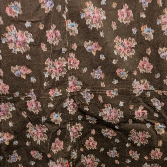 NWT Tuckernuck Brown Floral Long Sleeve Corduroy boutique dress - Picture 7 of 7